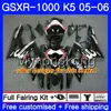 Carrosserie voor Suzuki GSXR-1000 1000CC GSXR 1000 05 06 Body 300hm.0 GSX-R1000 1000 CC GSX R1000 K5 GSXR1000 2005 2006 Verkrijgen Lucky Strike Red