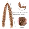 28 pouces Zizi Braids Crochet Box Extensions de Cheveux Synthétiques Colorés Brun Blond Crochet Hairs 48Strands / Pack