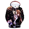 Aikooik Moda Espada Art São Online Hoodie 3D Homens e Mulheres Harajuku Hip Hop Sweatshirt Pullover Anime Fan Hoodie Moletom