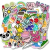 Düşük Promosyonlar İnstyle Cartoon Küçük Taze Araba Bavul Çıkartmaları Süper Su Geçirmez Graffiti Bavul Araba Stickers 50pcslot8659461