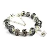 Wholesale-Charm Bracelet 925シルバーPandoraブレスレット用レディースロイヤルクラウンブレスレットパープルクリスタルビーズDIYジュエリー