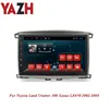 YAZH 10.1 인치 안드로이드 자동 라디오 스테레오 도요타 랜드 크루저 100 / 렉서스 LX470 2002 2003 헤드 유닛 멀티미디어 자동차 DVD 플레이어