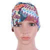 Women Swimming Cap Long Hair Printed Polyester Flexible Elastic Swim Hat6527599