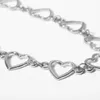 Hollow Heart Choker Necklace Silver Gold Heart Shape Necklace Chain Women Fashion Jewelry