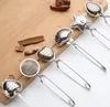 6styles Stainless Steel Tea Strainer Tea Spoon Seasoning Infuser Star Shell Oval Round Heart Shape Strainer Teaware SN2775