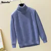 2019 Autumn Winter Cashmere Knitted Women Sweater and Pullover Female Tricot Jersey Jumper Pull Femme