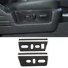 Carbon Fiber ABS Front Seat Adjustment Decorative Stickers For Ford F150 Raptor 2009-2014 Car Interior Accessories