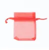 3 Sizes Colorful White Transparent Packs Drawstring Pouch Sachet Organza Gift Bag For Jewelry Wedding Party Beads Packing GB398