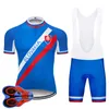 Fabryczna sprzedaż bezpośrednia 2020 Pro Team Slovakia Cycling Jersey 9D Set Set MTB Mundur Rower Odzież Szybka sucha rower Ubrania Męskie Maillot Culotte