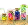 5OZ Empty Clear Glass Bottles Vials with Cork Stopper Storage Jars 47mm Bottle Diameter 47x120x33mm 150ml