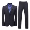 Men's Suits & Blazers Plyesxale Gray Burgundy Navy Blue Plaid Suit Men 2021 Spring Autumn Wedding For Groom Mens Fashion Casual Man Q869