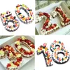 0-8 Numbers Cake Molds Mould Cakes Decorating Fondant Pastry Baking Tools for Wedding Birthday Christmas