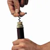 Multifunktionell korkskruv Rödvinflasköppnare med Ring Keychain Fashion Mini Utomhus Rostfritt stål
