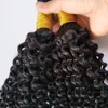 1 pz 24 26 28quot ricci crespi veri capelli intrecciati umani treccia brasiliana capelli sfusi per intrecciare treccia brasiliana bagnata ed ondulata Ha2359064