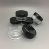 5GRAM Puste Wyczyść Plastikowe Plastikowe Pojemniki Kosmetyczne Próbki Poszczegółu Portable Travel Bottle Pot Słoiki do balsamu śmietany 5ml