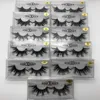 Nieuwe 3D Mink Eyelashes 25mm Lange Mink Eyelash 5D Dramatische Dikke Mink Washes Handgemaakte Valse Wimper Oog Make-up