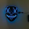 Halloween Mask LED Light Up Grappige Maskers The Purge Election Year Great Festival Cosplay Kostuum Levert Party Mask EA470