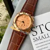 42mm Octo Finissimo 103015 102559 Swiss Quartz Mens Watch Rose Gold Case Brown Leather Strap Gents Sport Watches Hello_watch E42