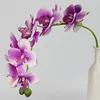 (EXTRA 25%OFF/3LOTS) (10Blooms+1Bud) 2Pieces/Lot Large Home Decoration Butterfly Orchid PU Latex Real Touch Phalaenopsis Flowers C18112601