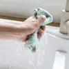 Мытья посуды ткани удаления масла водопоглощение Dishcloth кухня чистка полотенце Бытовой двухсторонний Dishcloth T9I00345