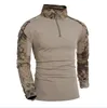 Multicam uniforme militar manga longa camiseta homens camuflagem Army Combate Camisa Airsoft Paintball Roupa Tactical Camisa