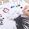 12244860 Colors Artist Dual Head Ritning Sketch Markers Set Brush Alcohol Based Art Marker Pens for School Ritning C181120011905890