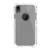Transparent Heavy Duty Defender Case Shock Absorption Crystal Clear Case för iPhone XS Max XR 8 plus Samsung Not 9 S10 Nej Clip Opp Bag