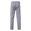 Pants Fashion Men's Casual Solid Loose Stripe Pocket Sweatpant Trousers Jogger Gray Blue Navy Casual Pant M-XXXL Drop