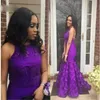 plus size purple formal gowns