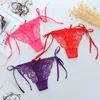 Lace waist tie panties Sexy bowknot briefs women underwear thong G strings t back Lingerie breathable women clothes will and sandy gift
