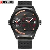 Marka mody Curren Business WID WATM Casual Quartz Men039s Watch skórzany pasek zegarowy Relogio Masculino Horloges Mannens Sa8868853