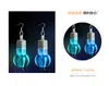 Pure silver anti-allergy South Korean new ear nail female retro personality exaggerated colorful light bulb toy wholesale