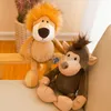 JSQ animaux Pluhs poupée jouets roi Lion éléphant bouledogue renard tigre singe animaux en peluche jouets en peluche pour enfants jouets