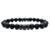 Herren-Armband Natürliche Mondstein-Korn-tibetanische Buddha Desinger Armband Chakra Lavastein Diffuser Armbänder Männer Schmuck Geschenk-Tropfen-Verschiffen