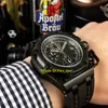 45mm Survivor 26165IO.oo.a002CA.01 PVD Black Steel Black Texture Dial Big Crown Miyota Quartz Chronograph Mens Watch Stopwatch Nieuwe horloges