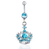 Yyjff D0148 Mix Color Crown Belly Dreat Button Ring