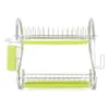 Stainless Carbon Steel Servies Storage Rack Dubbellaags Hakbord