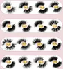 Custom Private Label Makeup Strip Mink lashes 3D Soft Natural Long Fluffy Crisscross Thick 25MM 5D Mink Eyelashes Crystal Diamond 9813567