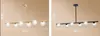 현대 LED 매직 콩 분자 샹들리에 창조적 인 미국 사각형 램프 거실 식당 침실 장식 전등 MYY