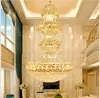 Modern European Crystal Chandeliers Lights Fixture LED Light American Chandelier Big Long Hotel Home Indoor Lighting Dia80cm/100cm/120cm