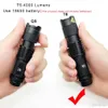 Mini LED Torcia LED 4000LM Q5 T6 Torch LED Torch Messa a fuoco regolabile Zoom Flash Light Lampada Uso 14500 e 18650 Batteria Dare regalo