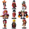 Buona qualità 9 PCS Set One Piece Decorazione modello ufficio Action Figures PVC Anime Toys Giocattoli bambola giapponese Cartoon Spedizione gratuita