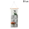 Cotton&Linen Fabric Striped Hanging Storage Bag Multilayer Behind Doors Wall Hang Bags 13 Pockets 8 Pockets Sundries Organizer