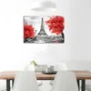 Gerahmte Kunstwerke, Pariser Eiffelturm-Ölgemälde, HD-Druck auf Leinwand, Wandkunst, Gemälde, Poster für Heimdekoration, fertig zum Aufhängen