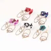 Wholesale- resin dangle earrings for women western Frigid style wire chandelier earring girl designer jewelry five colors red purple blue