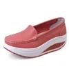 Venta caliente-Mujeres Casual Mesh Shape-Ups Slip On Lace Up Walking Sport Shoes Sneakers Ladies'Body Tamaño promocional 34-40