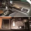 Para audi a7 2011-2018 interior painel de controle central maçaneta da porta 3d 5d adesivos de fibra de carbono decalques estilo do carro accessorie239m