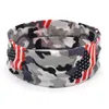 Mannen Sport Camouflag Hoofdband Elastische Fitness Yoga Sweatband Dames Outdoor Gym Running Tennis Basketbal Wide Hair Bands C6678