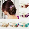 Elegante geometrische haaraccessoires vrouwen haar kam strass crystal party decoratie haarclips GB591