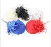 Feather Flower Hat Stage Performance Screen Headdress Stewardess Hat Little Hat Headdress